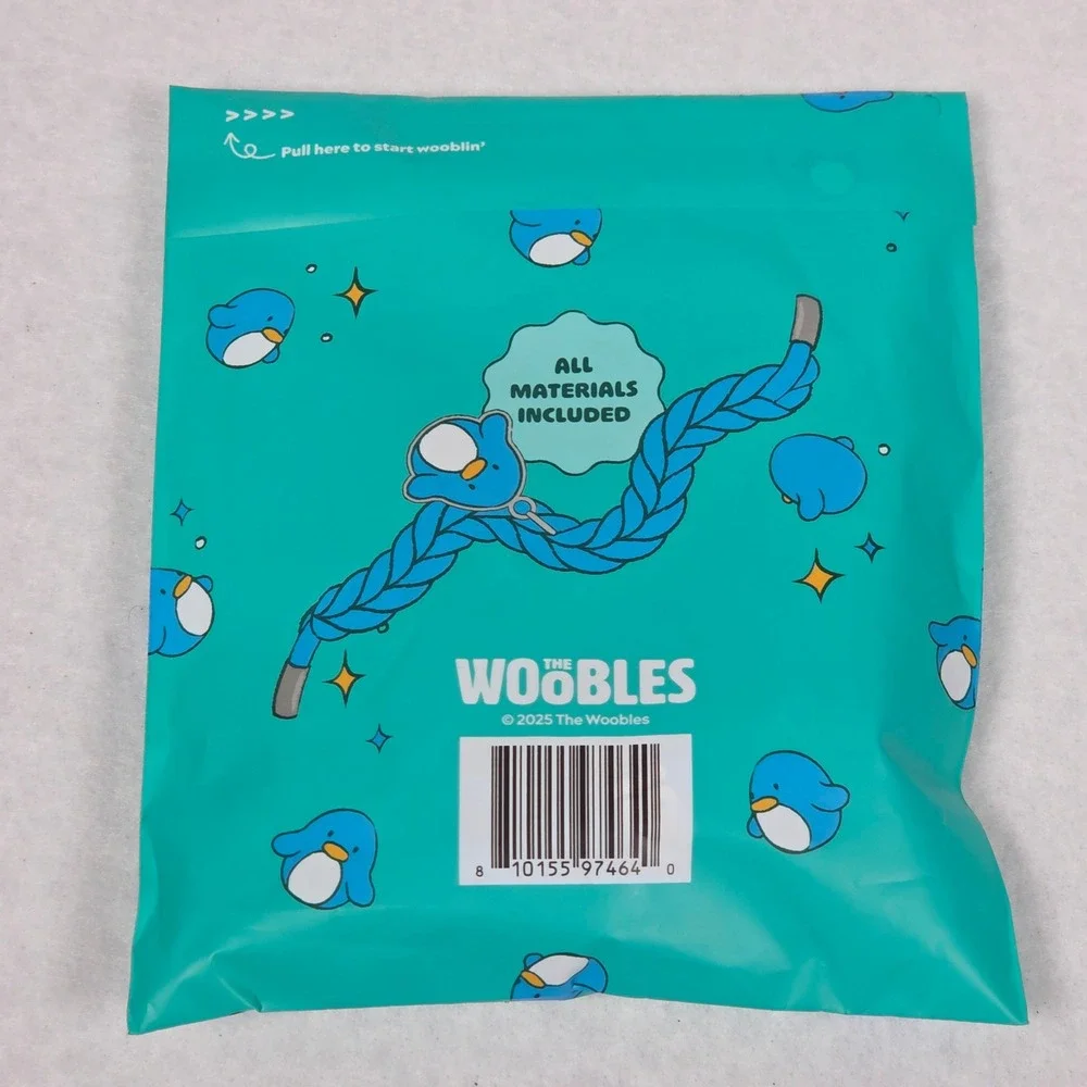 New The Woobles Charm Bracelet Kit And Tin Blue Pierre Penguin Sealed Rare